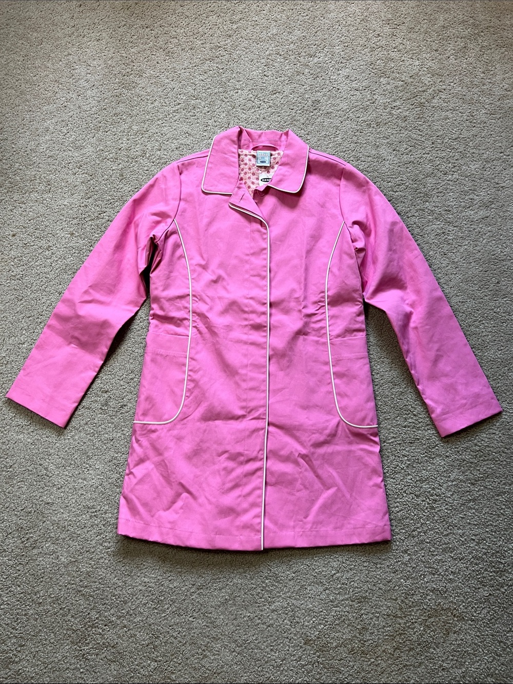 Old Navy girl Pink Pea Coat with Contrast Piping size XXL